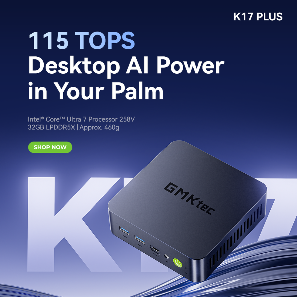 GMKtec NucBox K17 Plus Intel® Core™ Ultra 7 258V Mini PC