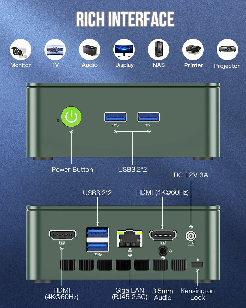 GMKtec NucBox G3 Intel® Alder Lake N100 Mini PC