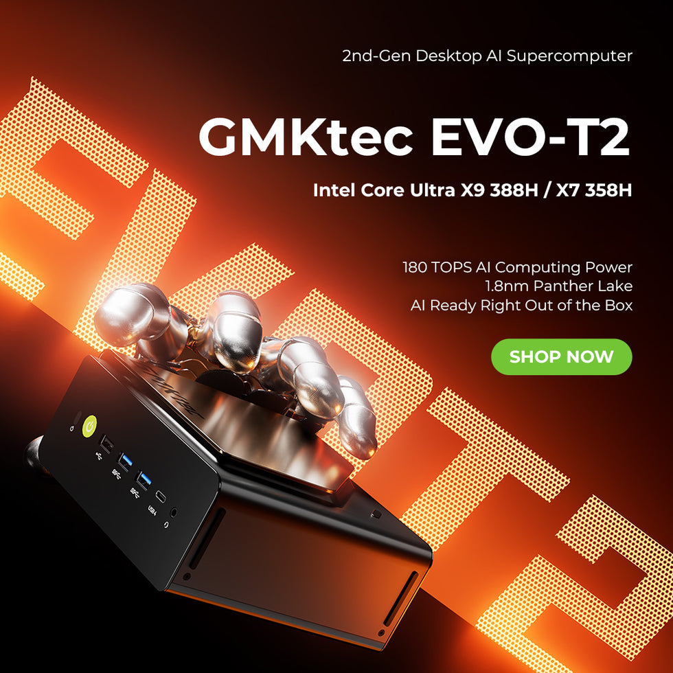 GMKtec EVO-T2 Intel® Core™ Ultra X9 388H / X7 358H AI Mini PC