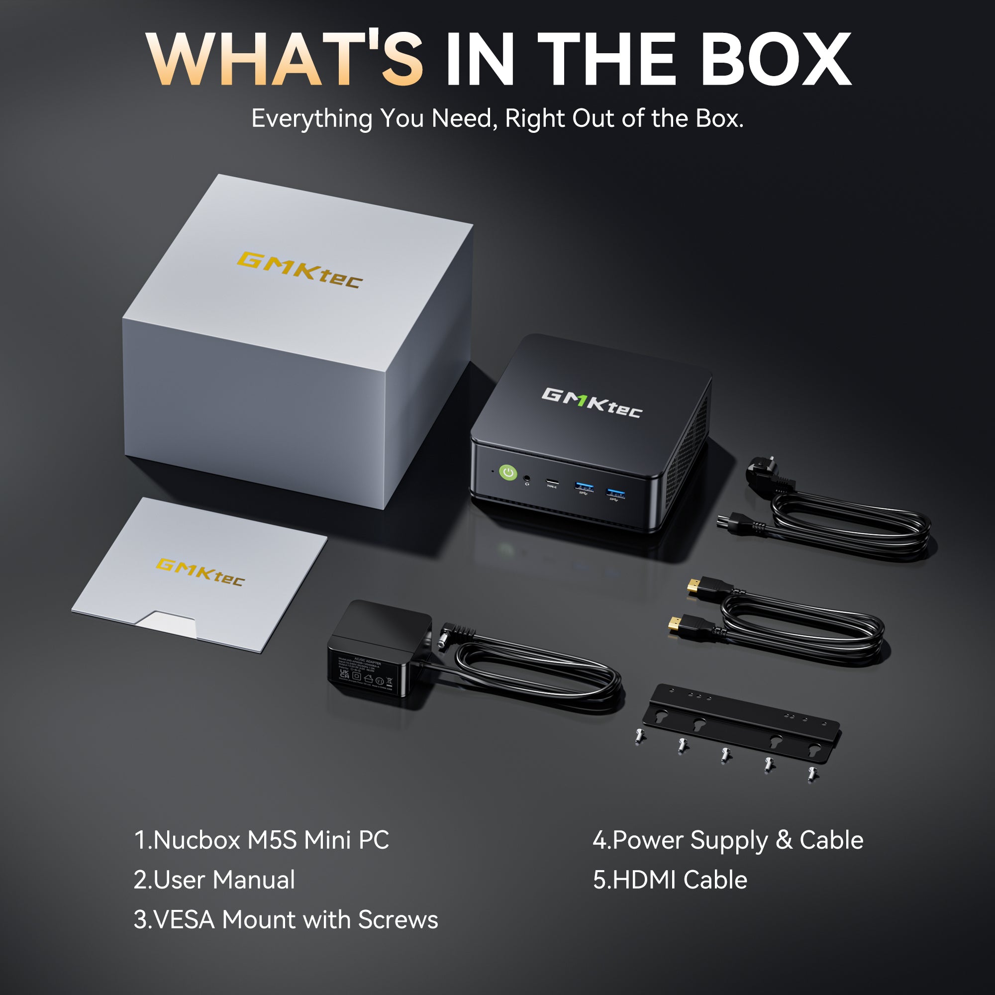 GMKtec NucBox M5S AMD Ryzen™ 3 5400U Mini PC