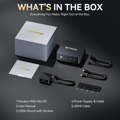 GMKtec NucBox M5S AMD Ryzen™ 3 5400U Mini PC