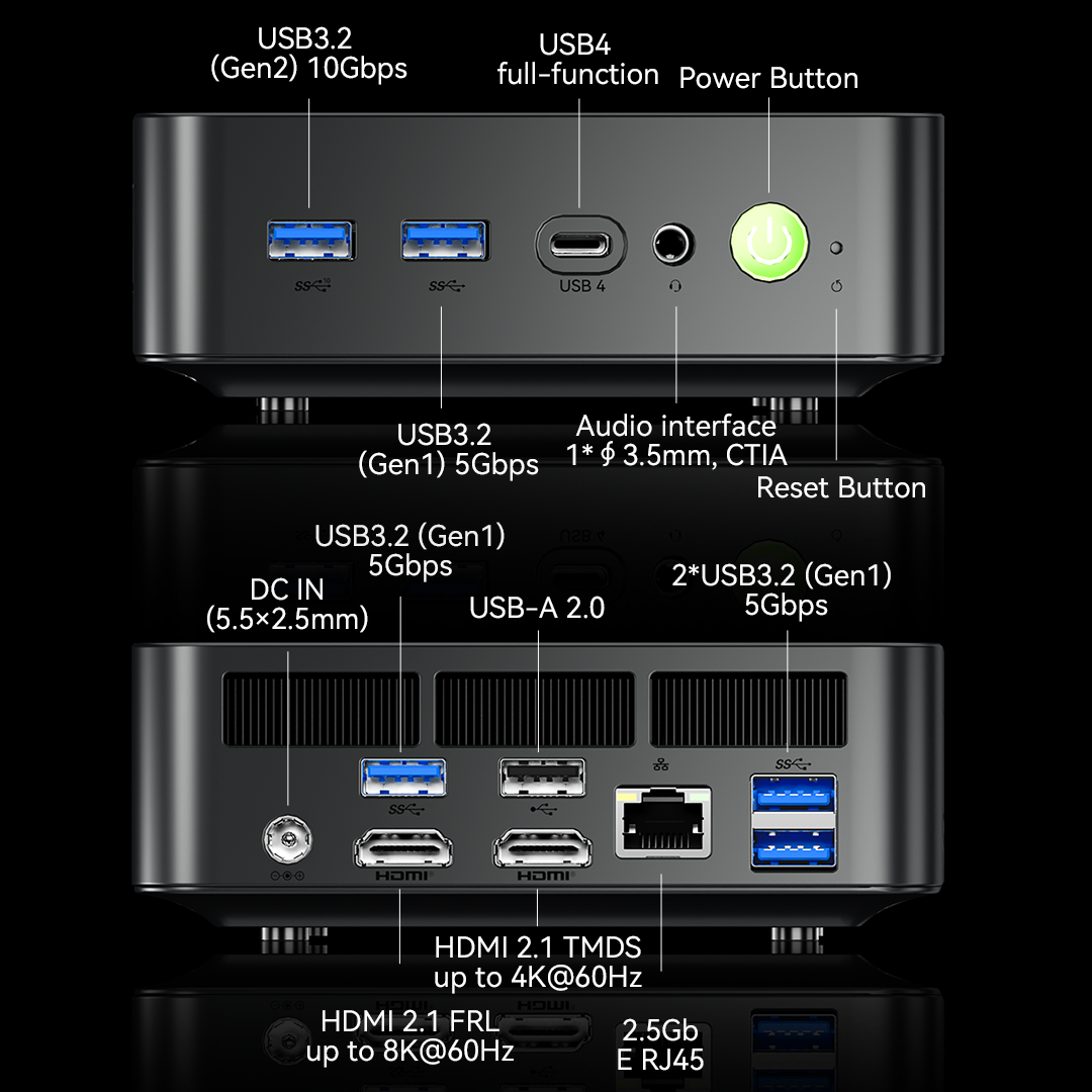 GMKtec NucBox K17 Plus Intel® Core™ Ultra 7 258V Mini PC