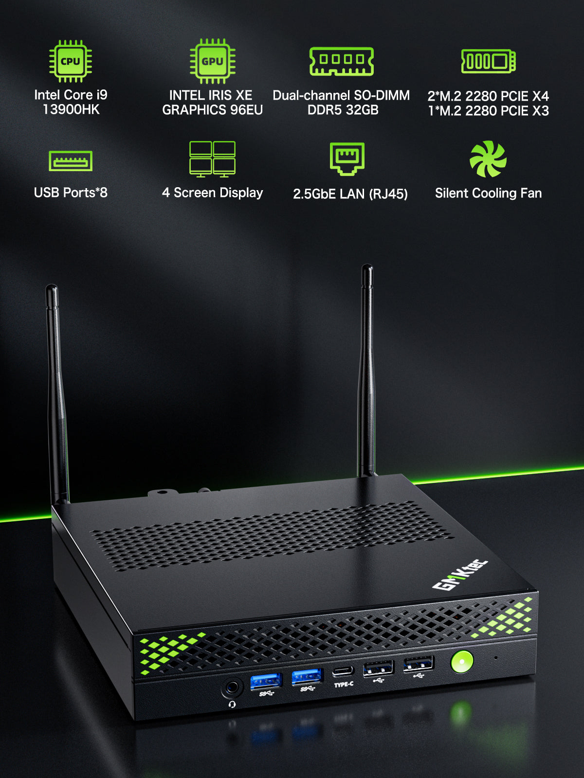 GMKtec NucBox K10 Intel® Core™ i9-13900HK Mini PC