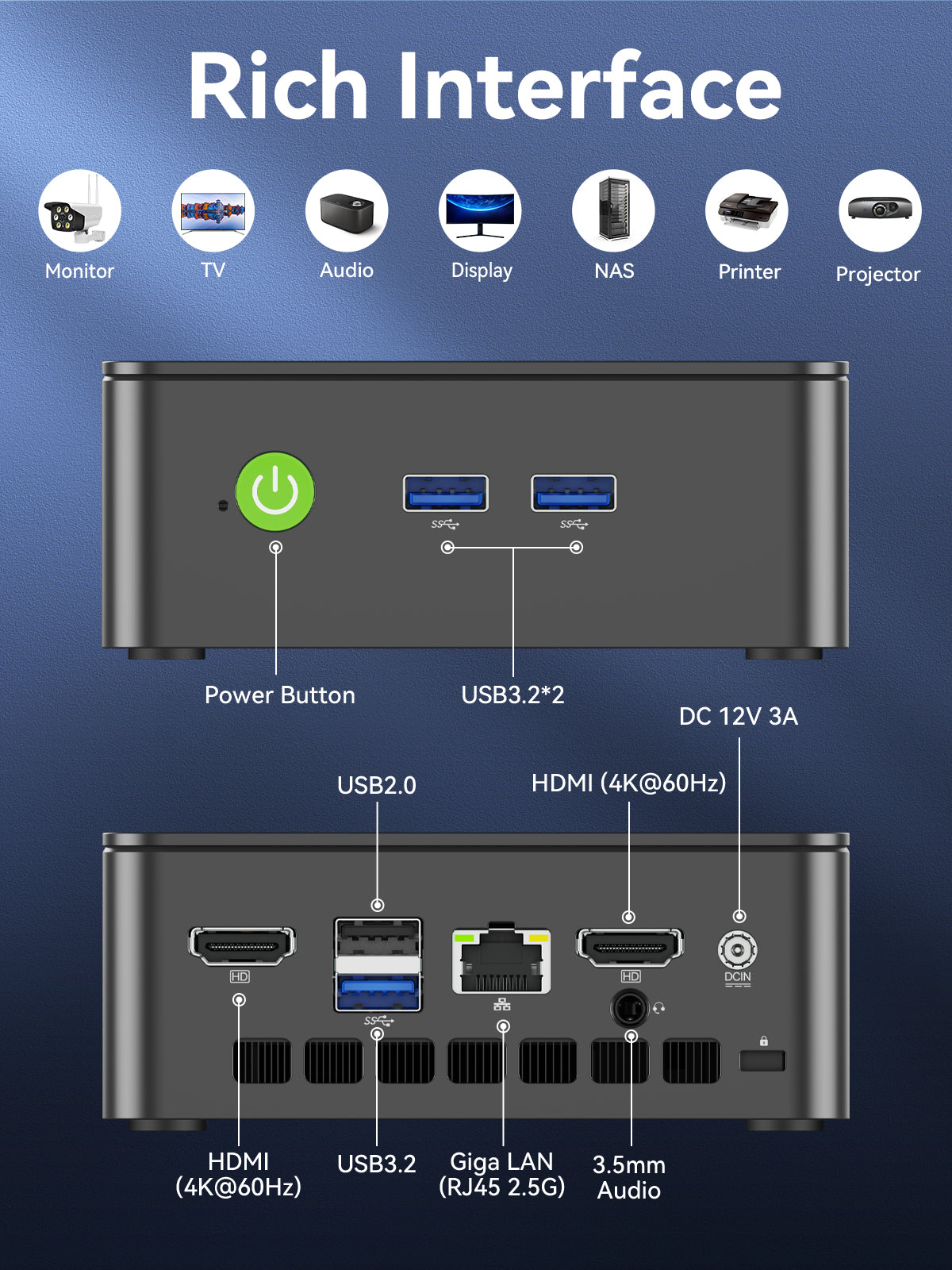 GMKtec G3S Intel® Processor N95 Mini PC