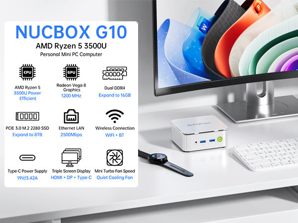 GMKtec NucBox G10 AMD® Ryzen™ 5 3500U Mini PC – GMKtec UK