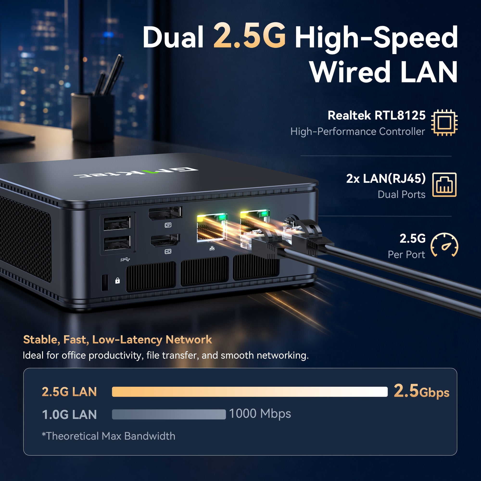 GMKtec NucBox M5S AMD Ryzen™ 3 5400U Mini PC