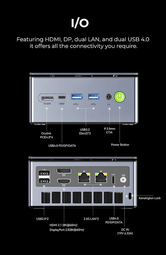 GMKtec NucBox M7 Ultra AMD Ryzen™ 7 PRO 6850U Mini PC