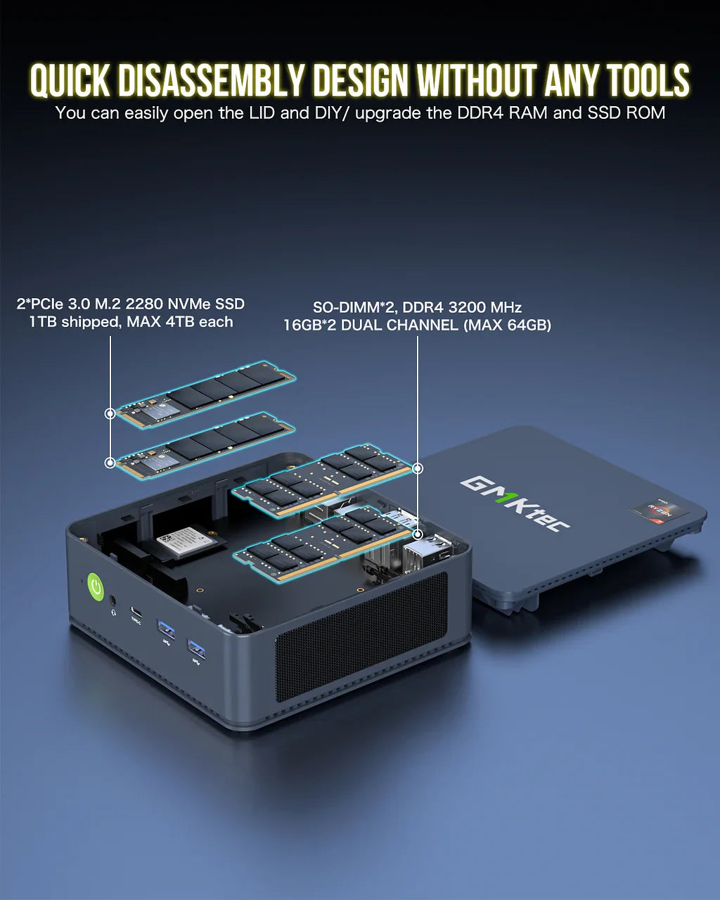 GMKtec NucBox M5 Plus AMD Ryzen™ 7 5825U Mini PC