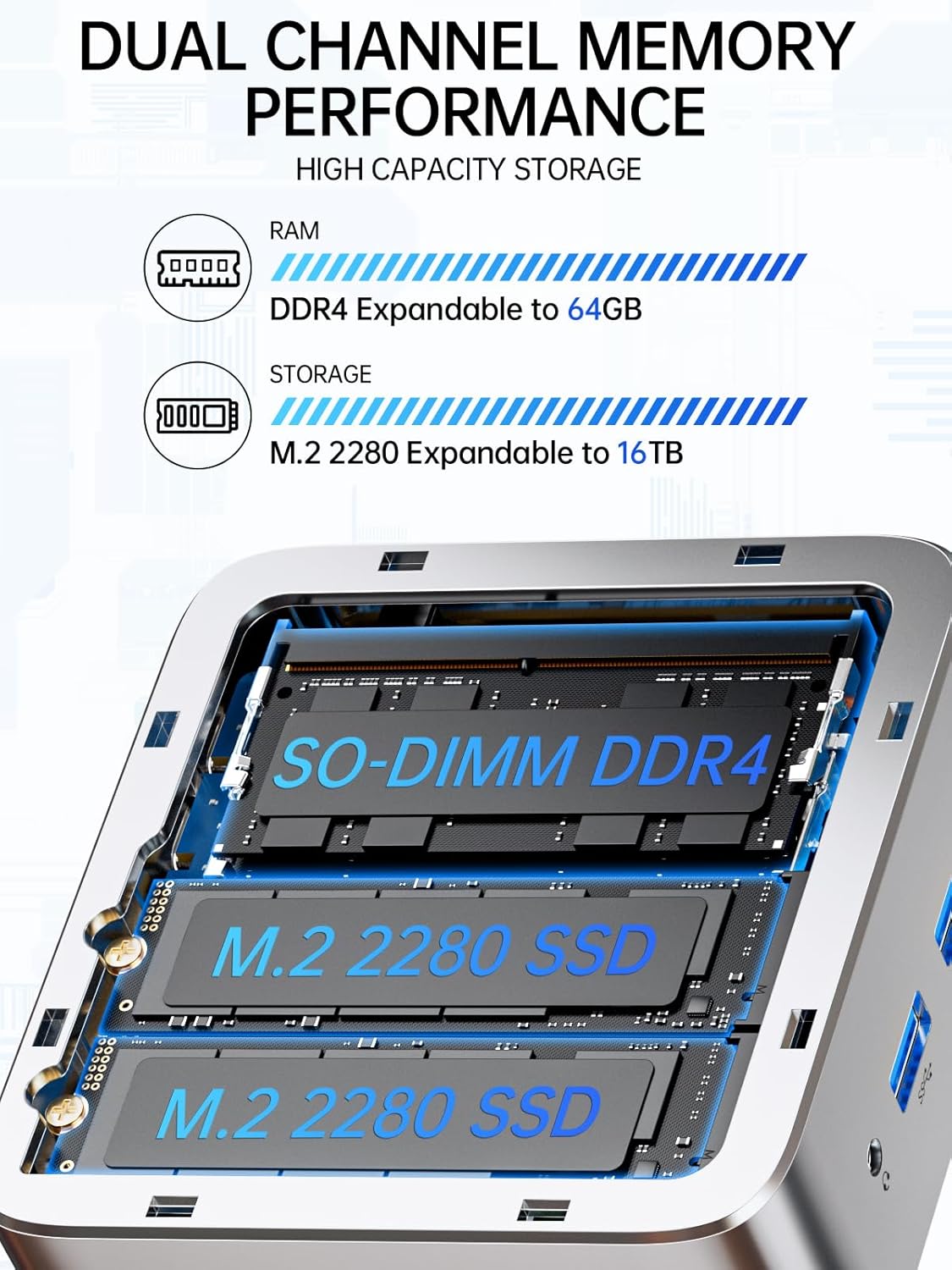 GMKtec NucBox G10 AMD® Ryzen™ 5 3500U Mini PC