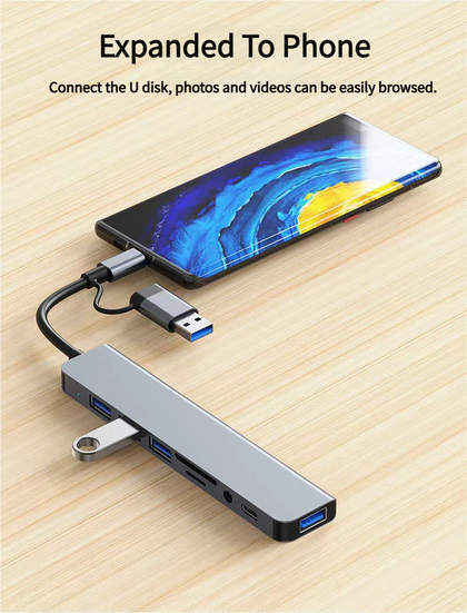 GMKtec 8-in-1 USB Hub Docking Station