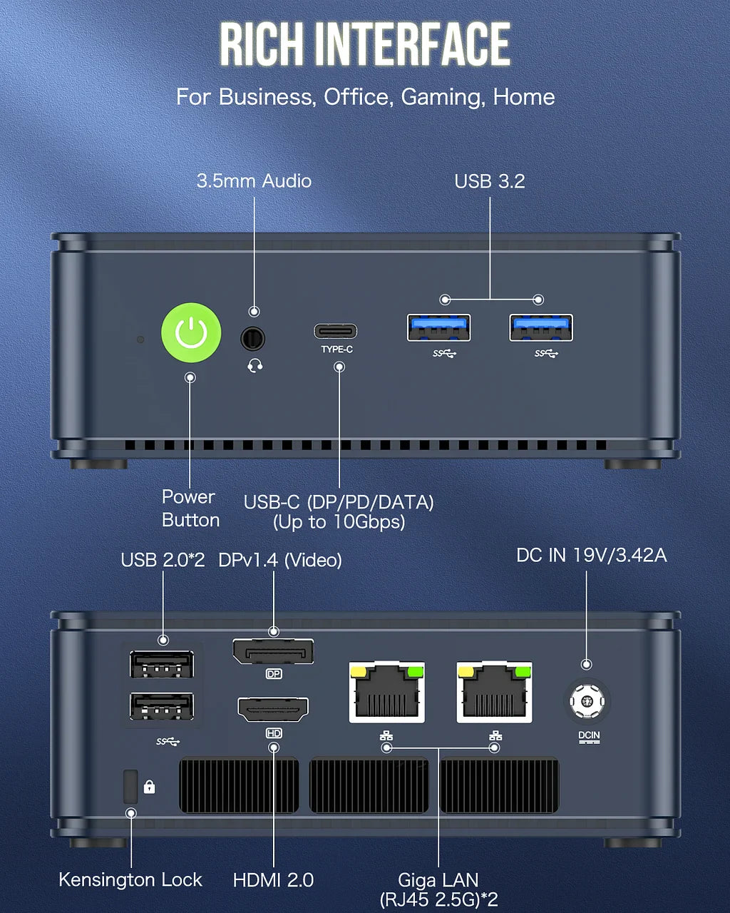 GMKtec NucBox M5 Plus AMD Ryzen™ 7 5825U Mini PC