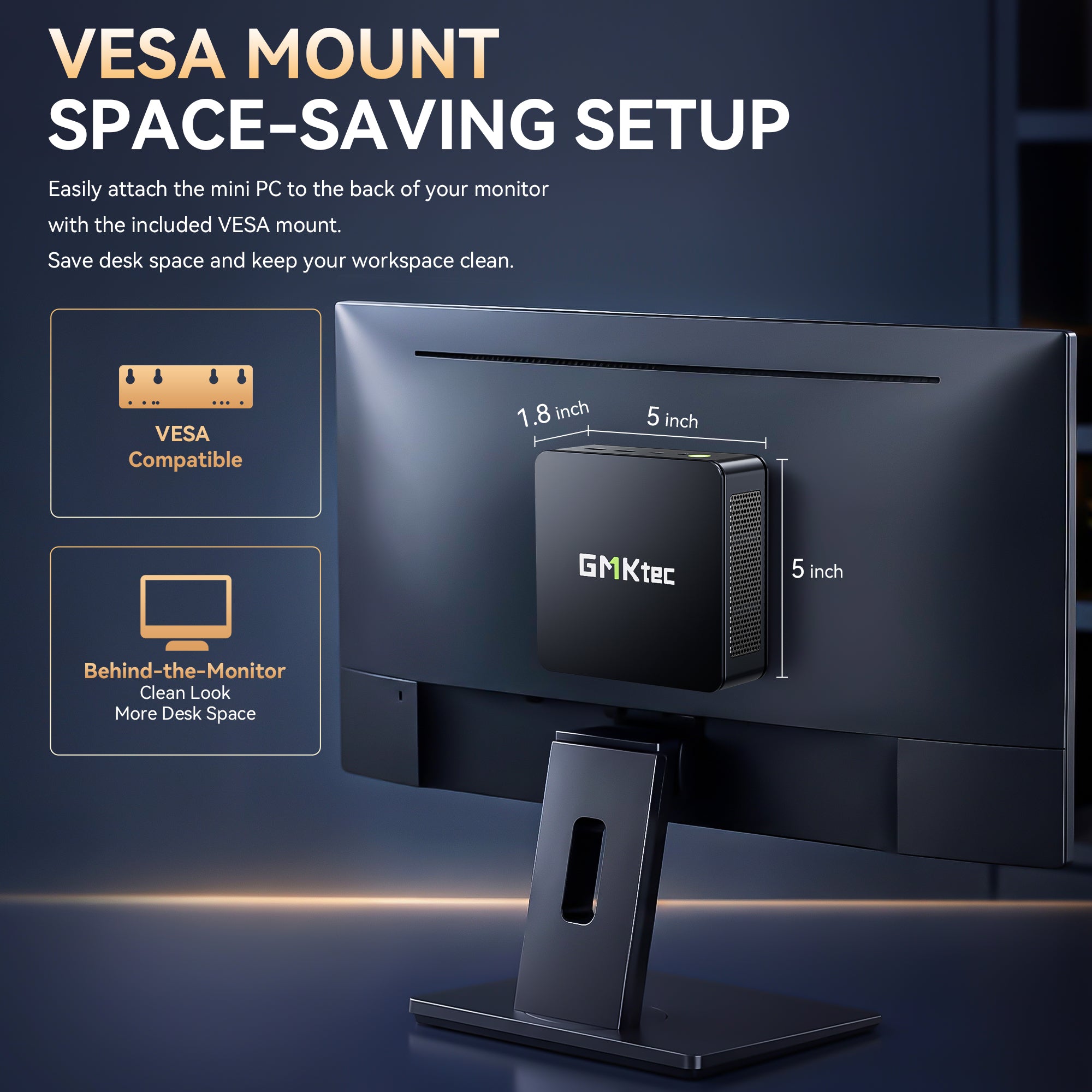 GMKtec NucBox M5S AMD Ryzen™ 3 5400U Mini PC