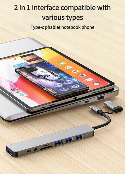 GMKtec 8-in-1 USB Hub Docking Station