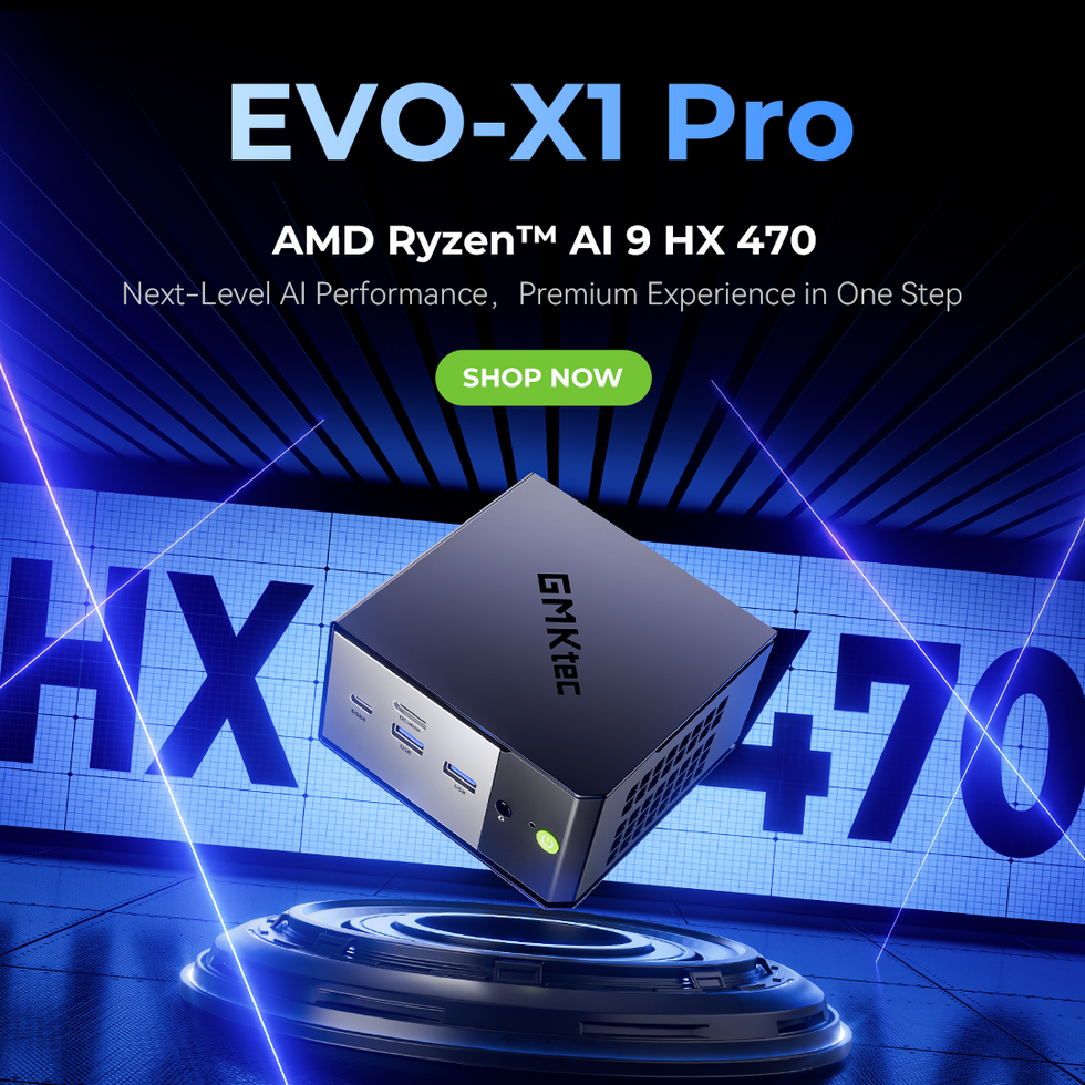 GMKtec EVO-X1 Pro AMD Ryzen™ AI 9 HX 470 AI Mini PC