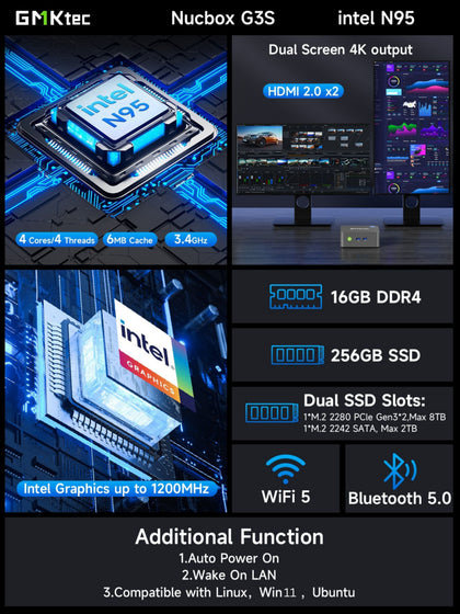 GMKtec G3S Intel® Processor N95 Mini PC