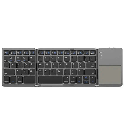 GMKtec Mini Portable Tri-Fold Bluetooth Keyboard with Touchpad
