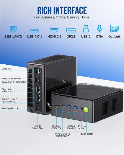 GMKtec NucBox K8 Plus AMD Ryzen™ 7 8845HS Mini PC