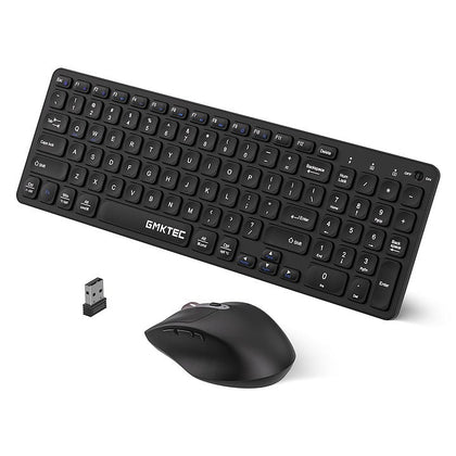GMKtec 2.4G Wireless Full-sized Keyboard & Mouse Combo
