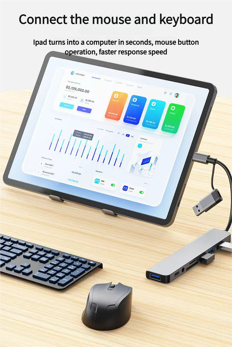 GMKtec 8-in-1 USB Hub Docking Station
