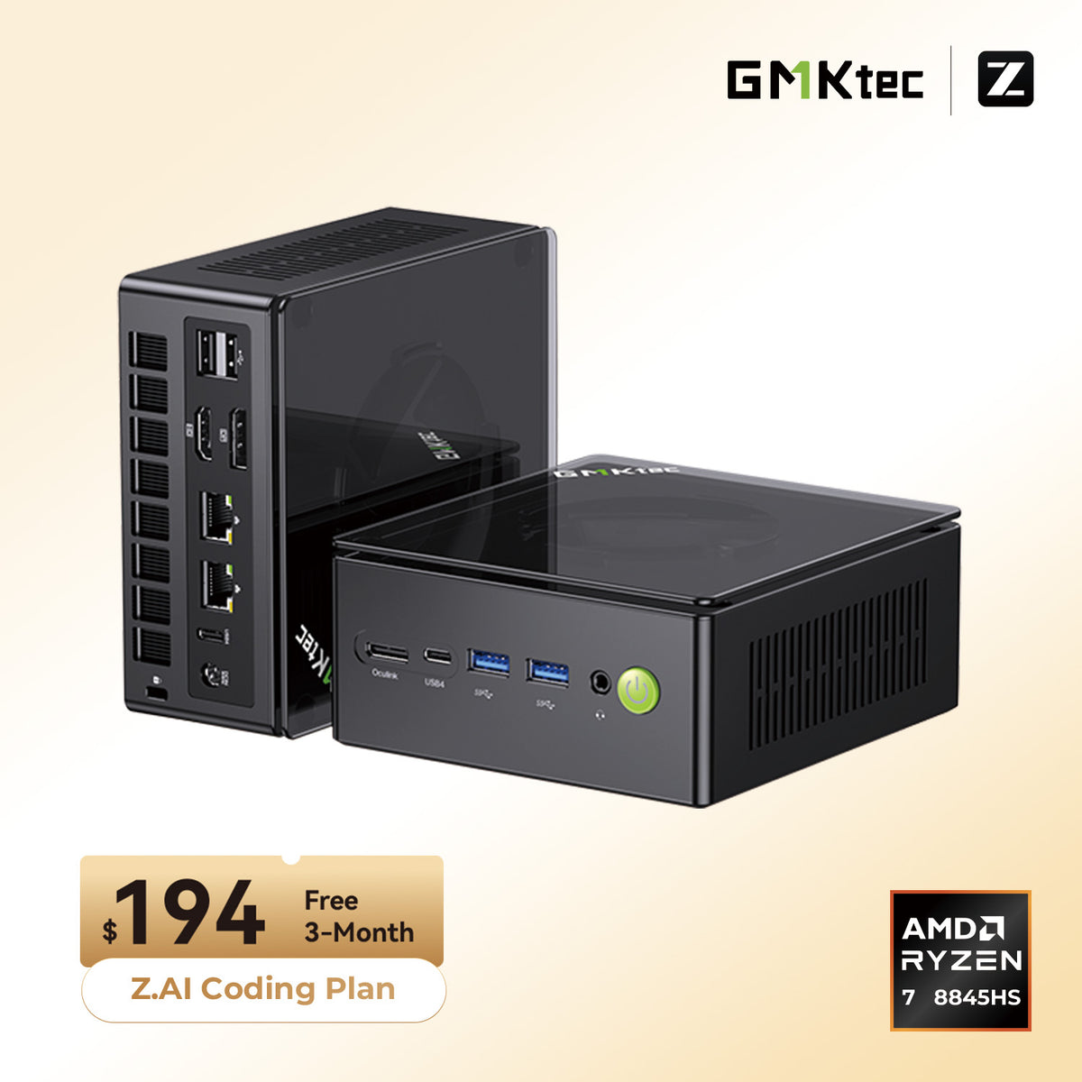 GMKtec NucBox K8 Plus AMD Ryzen™ 7 8845HS Mini PC