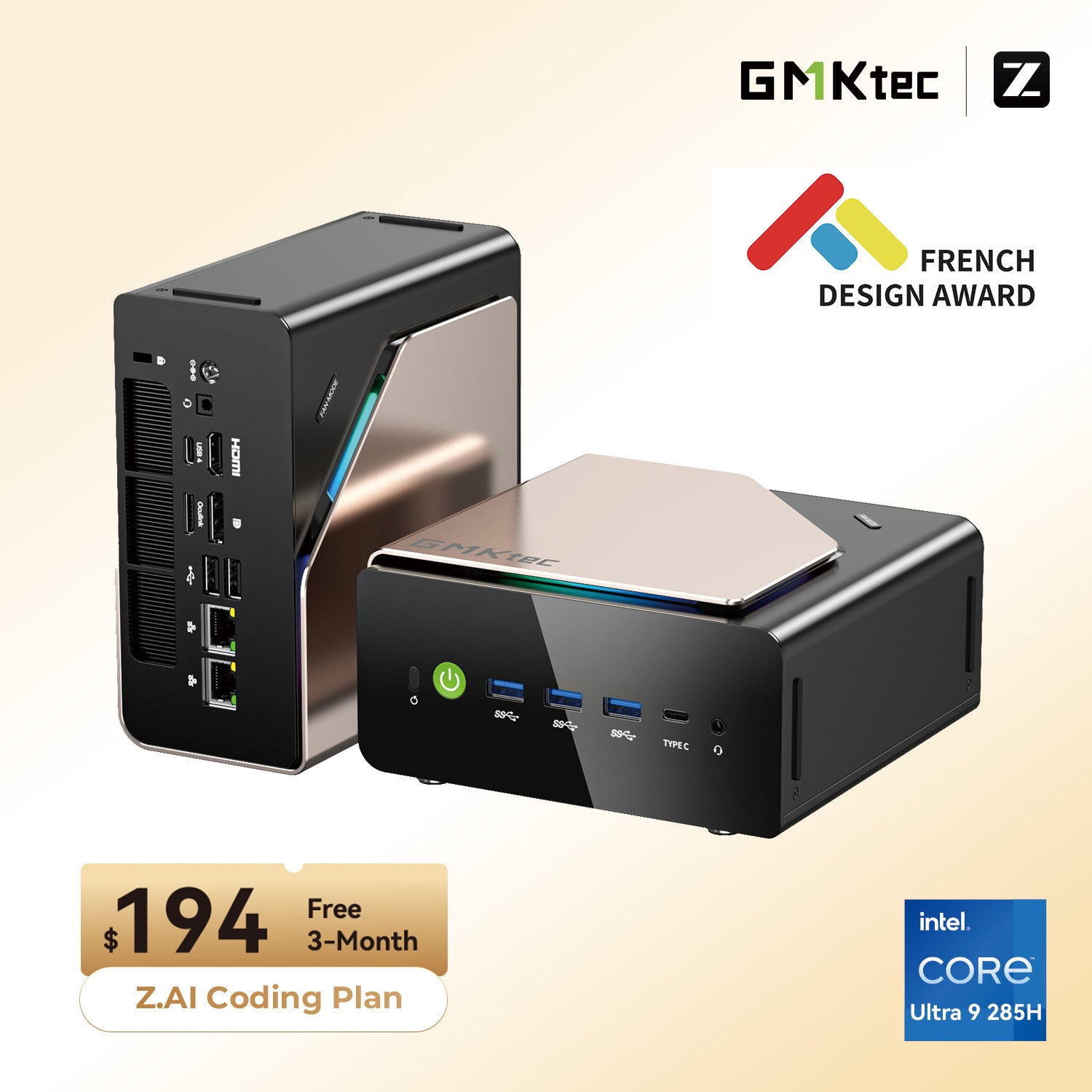 GMKtec EVO-T1 Intel Core Ultra 9 285H AI Mini PC